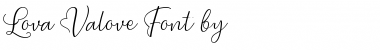 Download Lova Valove Regular Font Title Preview