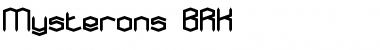Download Mysterons BRK Normal Font
