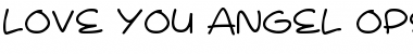 Download Love You Angel Regular Font Title Preview