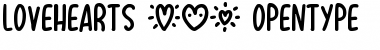 Download Lovehearts XYZ Regular Font Title Preview