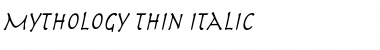 Download Mythology Thin Italic Font