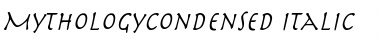 Download MythologyCondensed Italic Font