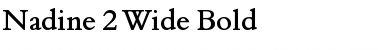 Download Nadine 2 Wide Bold Font