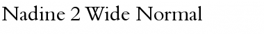 Download Nadine 2 Wide Normal Font