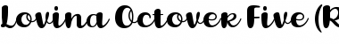 Download Lovina October Five Regular Font Title Preview Download Lovina October Five Regular Font Title Preview