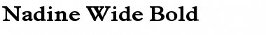 Download Nadine Wide Bold Font