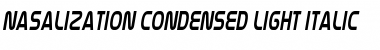 Download Nasalization Condensed Light Italic Font