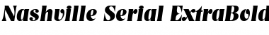 Download Nashville-Serial-ExtraBold RegularItalic Font