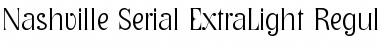 Download Nashville-Serial-ExtraLight Regular Font