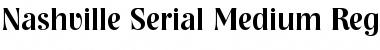 Download Nashville-Serial-Medium Font