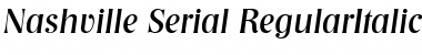 Download Nashville-Serial RegularItalic Font