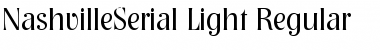 Download NashvilleSerial-Light Regular Font
