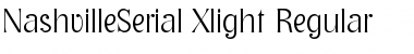 Download NashvilleSerial-Xlight Regular Font