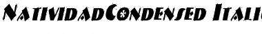 Download NatividadCondensed Italic Font