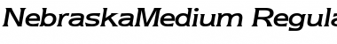 Download NebraskaMedium RegularItalic Font
