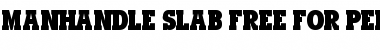 Download Manhandle Slab Regular Font