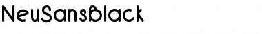 Download NeuSansBlack Regular Font