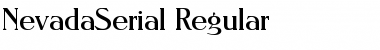 Download NevadaSerial Font