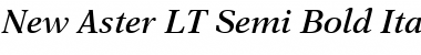 Download NewAster LT SemiBold Italic Font