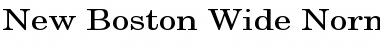 Download New Boston Wide Font