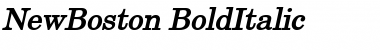 Download NewBoston BoldItalic Font