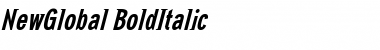 Download NewGlobal BoldItalic Font