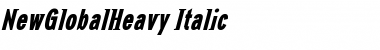 Download NewGlobalHeavy Italic Font