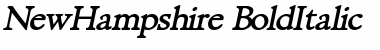 Download NewHampshire BoldItalic Font