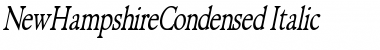Download NewHampshireCondensed Italic Font
