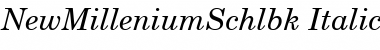 Download NewMilleniumSchlbk ItalicSH Font