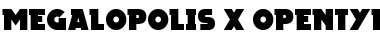 Download Megalopolis X Font