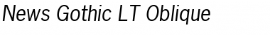 Download NewsGothic LT Italic Font