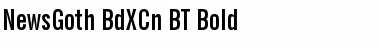 Download NewsGoth BdXCn BT Bold Font