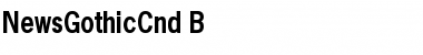 Download NewsGothicCnd-B Regular Font