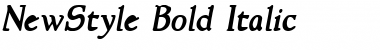 Download NewStyle BoldItalic Font