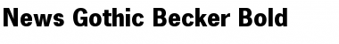 Download News Gothic Becker Bold Font