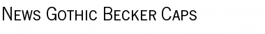 Download News Gothic Becker Caps Regular Font