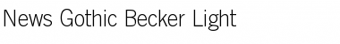 Download News Gothic Becker Light Regular Font