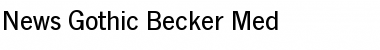 Download News Gothic Becker Med Regular Font