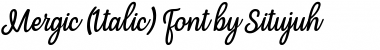Download Mergic Italic Font