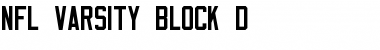 Download NFL Varsity Block D Regular Font
