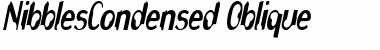 Download NibblesCondensed Oblique Font