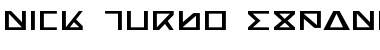 Download Nick Turbo Expanded Expanded Font