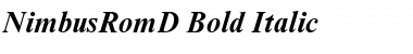 Download NimbusRomD Bold Italic Font