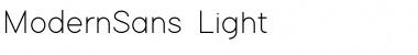 Download Modern Sans Light Font