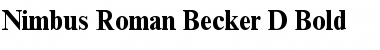 Download Nimbus Roman Becker D Bold Font