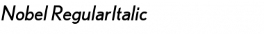Download Nobel Italic Font