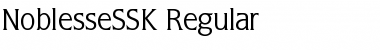 Download NoblesseSSK Regular Font