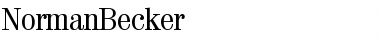 Download NormanBecker Regular Font