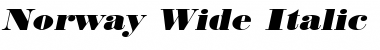 Download Norway Wide Italic Font